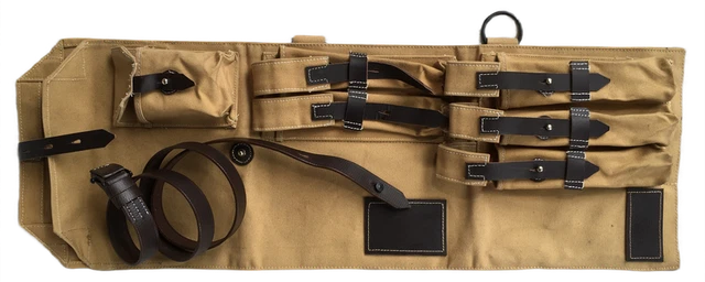 Kit Mess De Camping Vintage Années 50 – Acier Inoxydable – Avec étui Toile