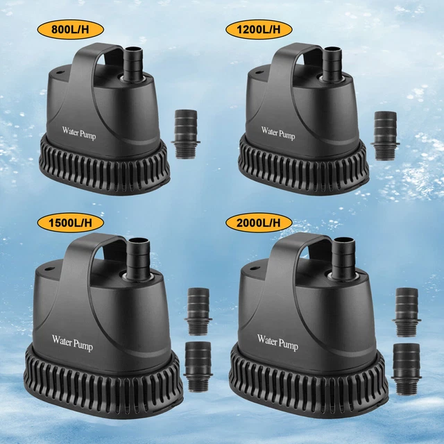 Water Pump Hydroponics Pond Fountain Aquariums Submersible Powerhead Fish Tank