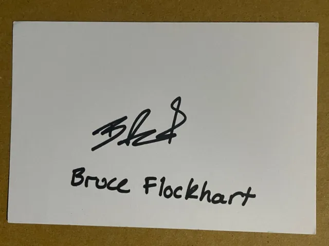 Bruce Flockhart / Scotland Rugby Signed Card