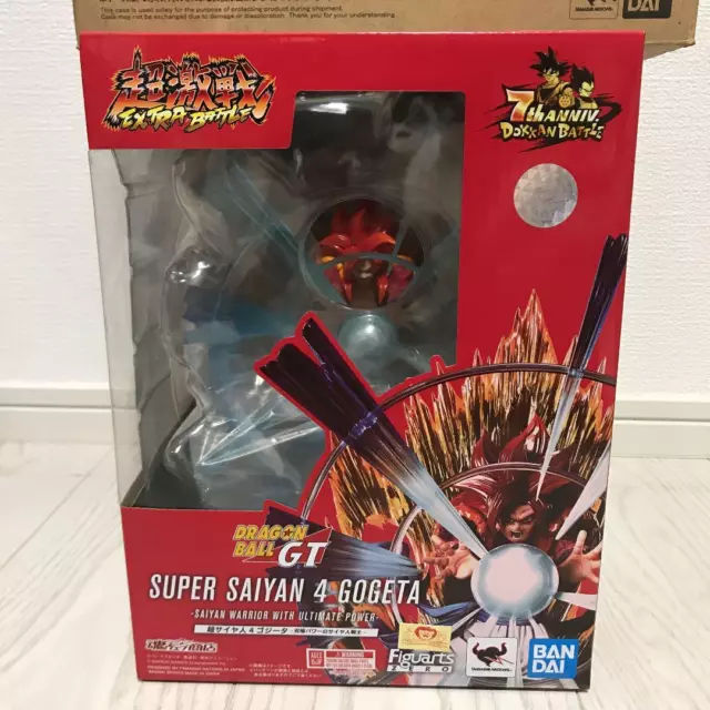 Dokkan Battle 7th Anniversary Figuarts ZERO Super Saiyan 4 Gogeta Figure Japan