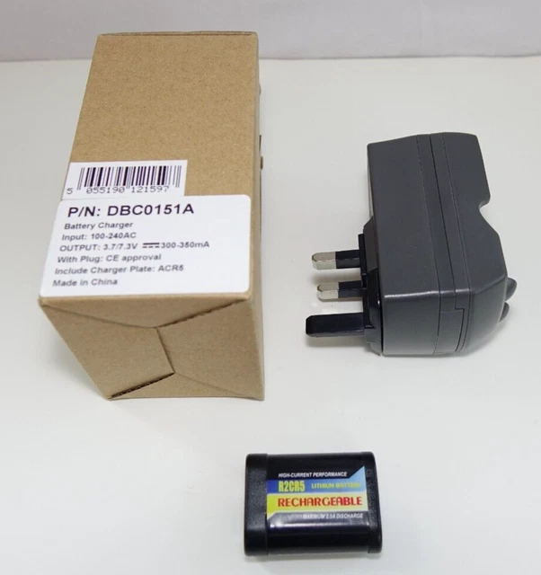 Batería y cargador recargables R2CR5 - para Canon EOS 600 (o similar)