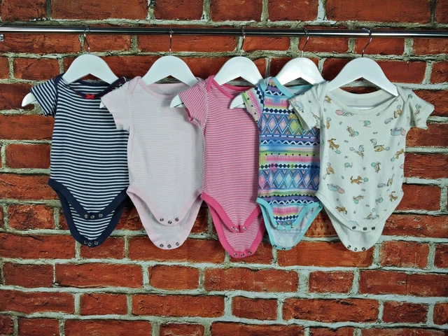 Girls Bundle 3-6 Months Juicy Couture Next Stripe Winnie The Pooh Bodysuits 68Cm