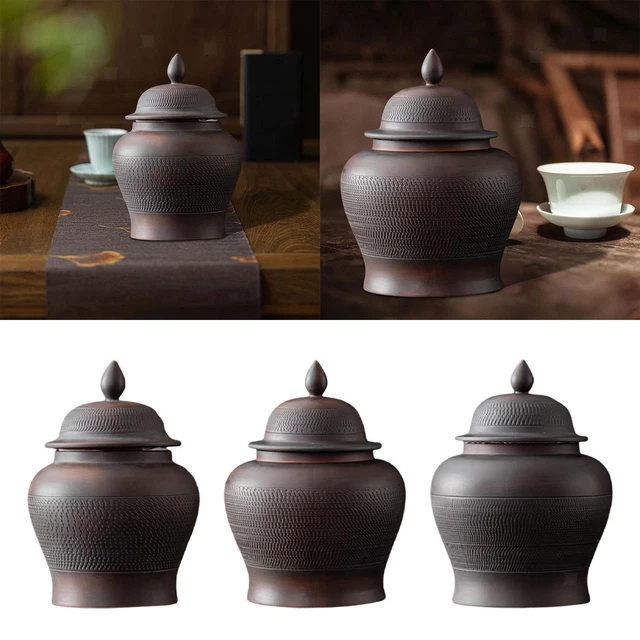 Ton Ingwerglas, Lebensmittelaufbewahrungsglas, Vase, Teekanister, Tempelglas mit luftdicht