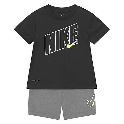 Nike Tuta Completo in Cotone Nero da Bambino 66H589-G0R 108038