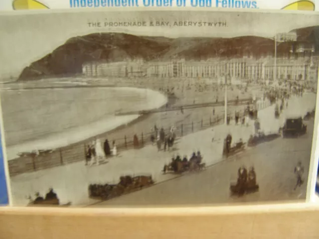 Postcard, The Promenade & bay, Aberystwyth, Early 1900s, Dennis, 102