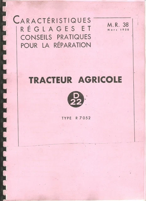 Renault R 7050 7052 7150 7054 7056 7154 Traktor 3x Ersatzteilliste Änderung 1967