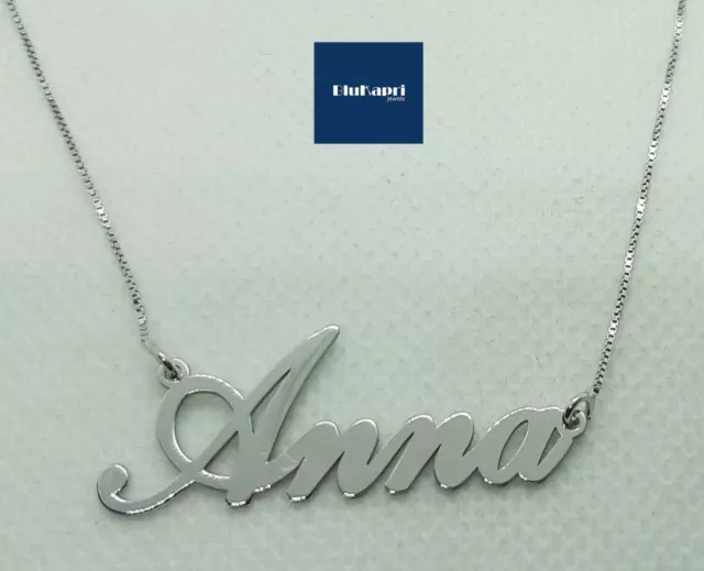 Collana Donna in Argento 925 Nome personalizzata