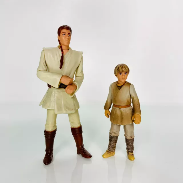 Anakin Skywalker And Obi-Wan Kenobi: Star Wars Figure Hasbro 1998-1999 Loose