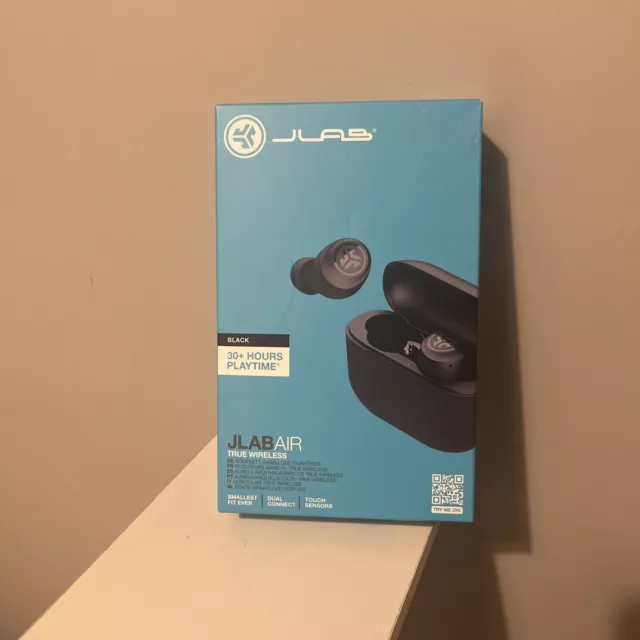 BRAND NEW  JLab Air True Wireless black bluetooth headphones earbuds