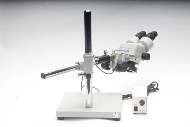 Maji Microscope MEIJI EMZ-10 BINOCULAR Zoom Stereo Microscope With S-4100 Boomstand ...