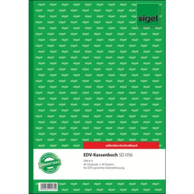 Kassenbuch A4 2x40BL SIGEL SD056 (4004360921810)