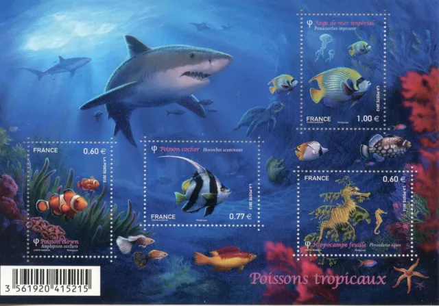 Timbre France Neuf Bloc  Feuillet N° F4646 ** Nature / Faune Marine Poisson