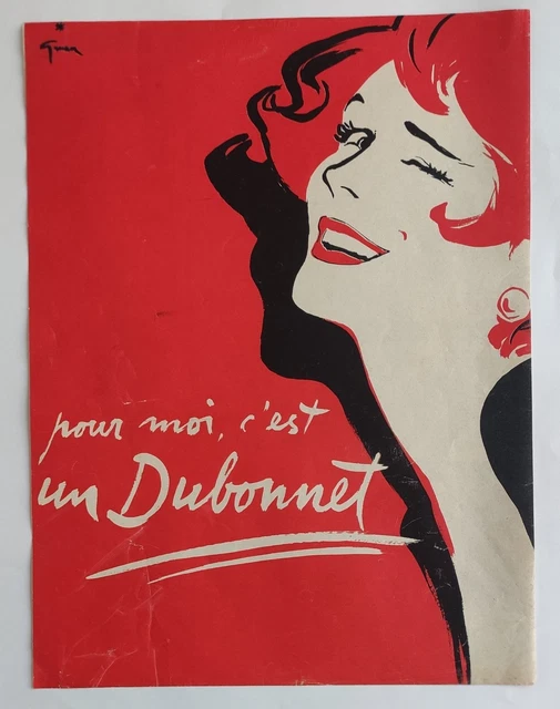 Publicité ancienne vin tonique Dubonnet 1935 issue de magazine