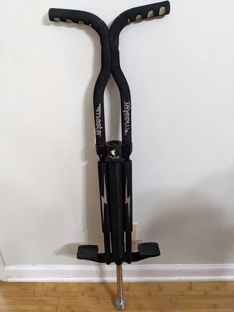 Flybar Foam Master Pogo Stick For Ages 9 & Up - Black/Silver 80 to 160 Pounds