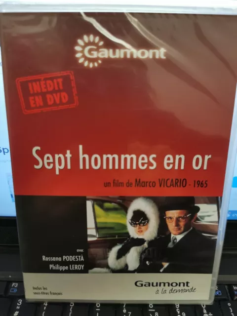 Sept Hommes En Or Film Marco Vicario Dvd Slim 1965/2010 Neuf Sous Blister Inedit
