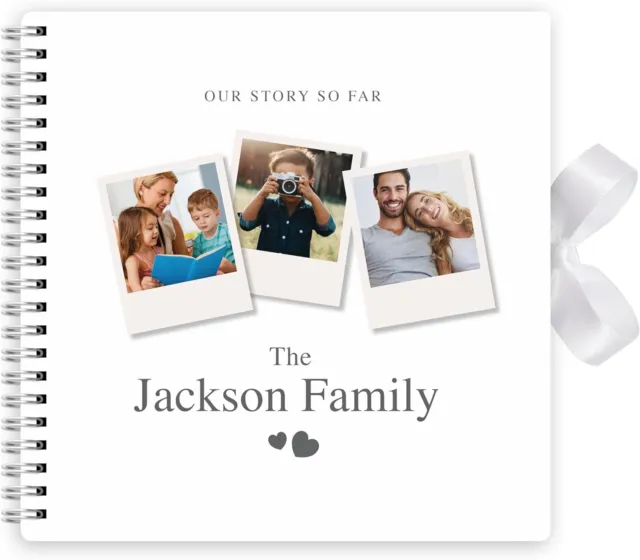 Personalised Memory Book Scrapbook Our Story Photo Valentine’s, Wedding