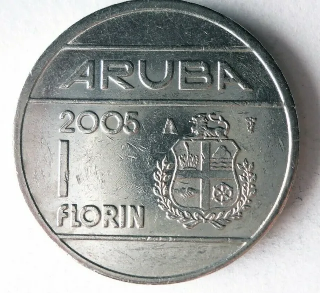 2005 ARUBA FLORIN - Excellent Coin - FREE SHIP - Bin #300