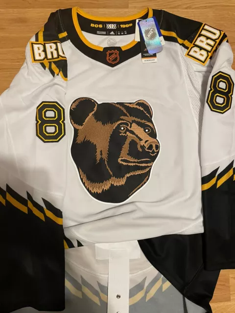 NWT Adidas Boston Bruins David Pastrnak Reverse Retro Hockey