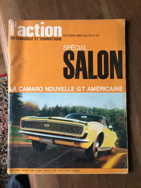 REVUE L ACTION  AUTOMOBILE 73 74 special salon 1966 camaro