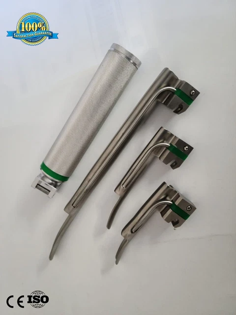Fiber Optic Miller Laryngoscope Set