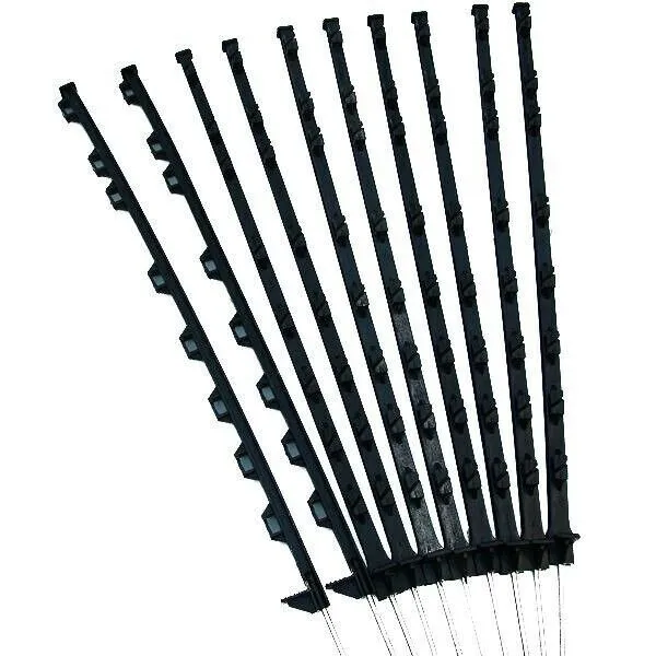 RUTLAND GREEN 3FT ELECTRIC POLY POSTS PACK 10 Electric Fence Plastic Post Stakes