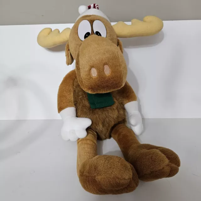 Bullwinkle Moose Plush Stuffed Animal Macys Christmas 1996 Vintage Rare Big 24"