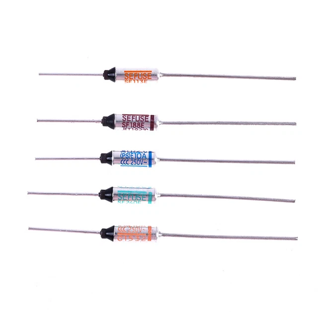 10pcs SEFUSEURS FUSE THERMAL 250V 192 ℃ 113 ℃ 142 ℃ 172 ℃ 240 ℃