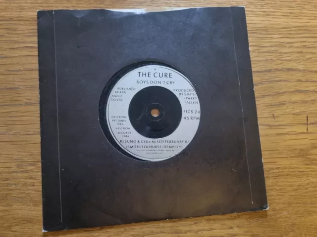 The Cure – Boys Don't Cry (New Voice • New Mix) 1986 Fiction FICS24 7” Single