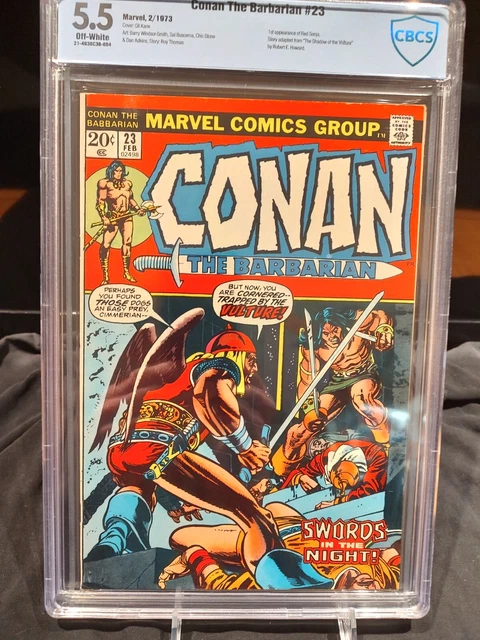 Conan The Barbarian #23 - Cbcs Blue 5.5 - 1973 - 1St Red Sonja $89 B.i.n. !