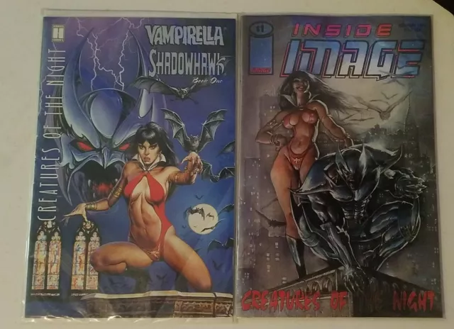 VAMPIRELLA / SHADOWHAWK Creatures of the Night #1 & Inside Image # 24