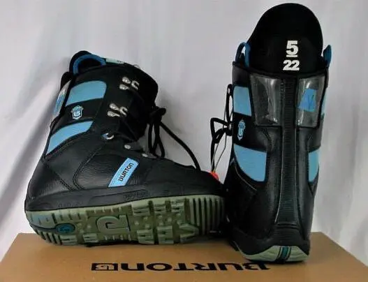 Burton Progression Snowboard Boots Black Blue Women's 8 Euro 40 Nub24