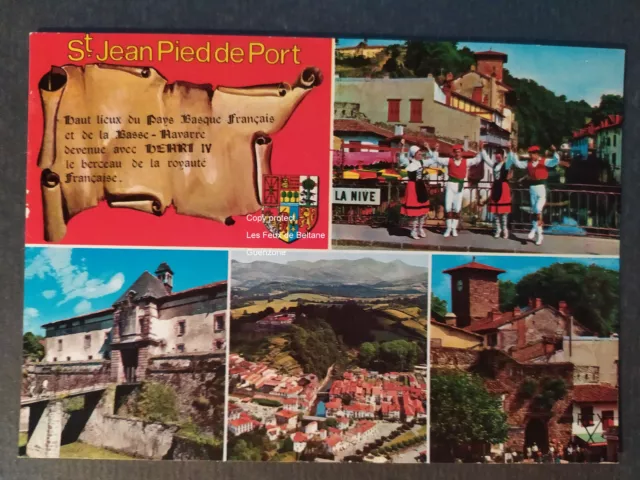 Carte postale SAINT JEAN PIED DE PORT multivues