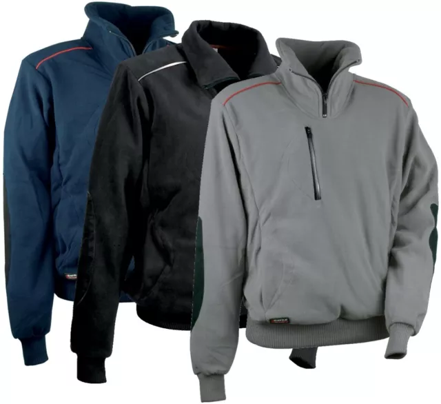 Felpa In Pile Maglia Maglione Mezza Zip Inverno Uomo Cofra Fast