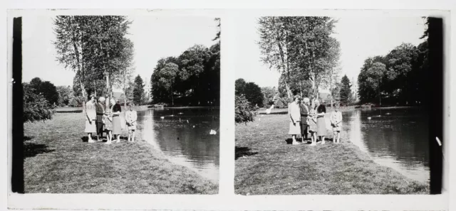 Lake Photo Stereo Amateur France PL58L14n4 Glass Plate c1950