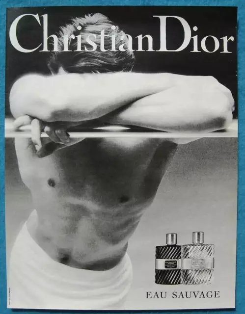 Publicité Papier - Parfum "Eau Sauvage" de Christian Dior de 1990