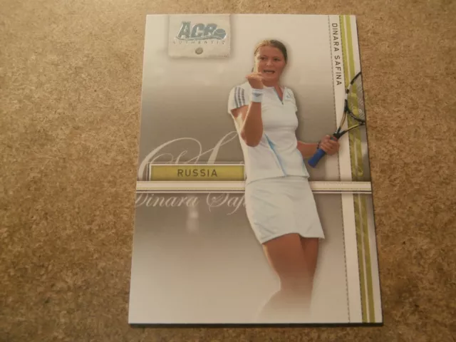 Dinara Safina, 2007 Ace Authentic Tennis Rookie Card, Mint Condition (Jt29)