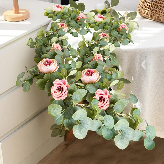Albero Finto Rosa Da 0,9 M - Pianta Artificiale Realistica Per Matrimonio E Casa - Homescapes - 5