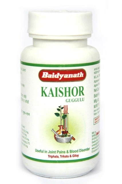 Baidyanath Kaishore Guggulu 80 Tabs For Uric acid ,Arthritis & Blood Disorder