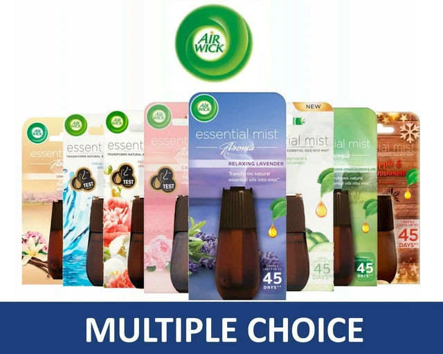 AIR WICK NATURAL Essential Aroma Oil Mist Air Freshener Refill Various