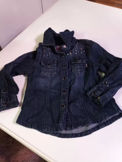 Jeanshemd mit Strass madchen Größe 98