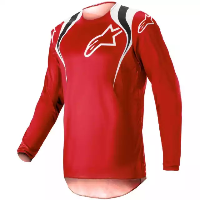 Completo Maglia Pantaloni Alpinestars Fluid Narin Rosso Mars Red Cross Enduro 3