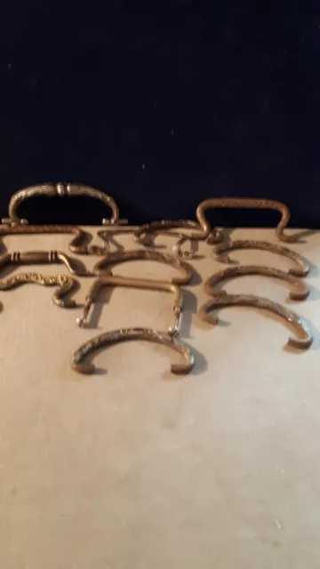 Möbel Griffe antik - Metall - Konvolut über 13 verschiedene