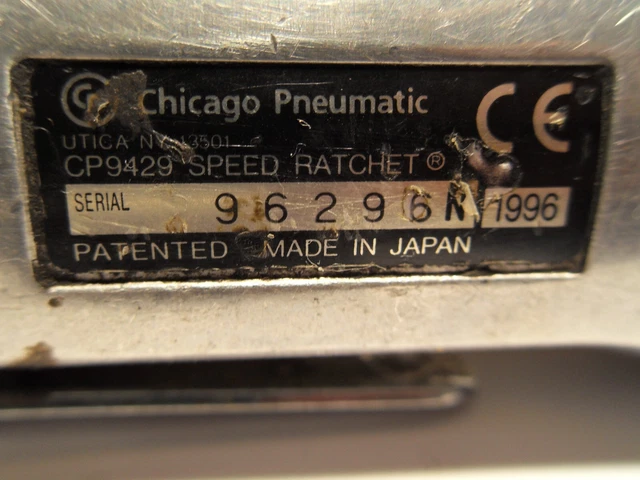 Used Chicago Pneumatic Cp-9429 Air Ratchet Japan 9