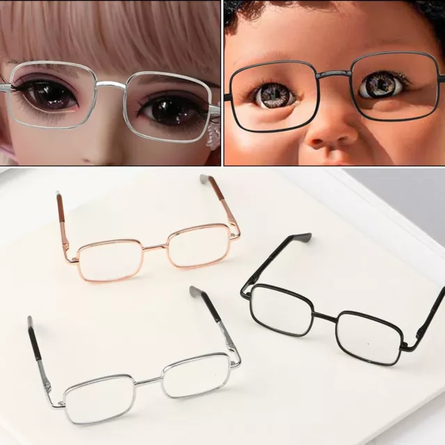 Metal Pet Glasses Toys Eyeglasses Miniature Doll Glasses American Grils Glasses