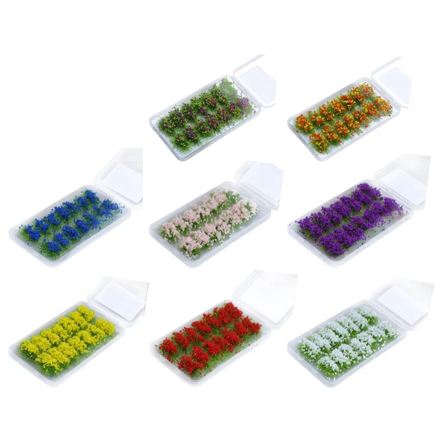 Set von 14 DIY Miniatur Cluster Grass Train Landschaft Eisenbahnlandschaft