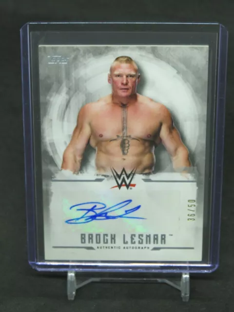 2017 Topps Wwe Undisputed Brock Lesnar Auto /50 Jh