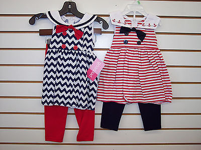 Infant, Toddler, & Girls Good Lad 2pc Sailor Sets Size 12 Months - 6X