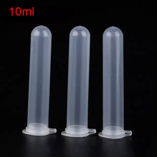 Carejoy 200Pcs 10ml Centrifuge Tubes Clear Vials Liquid Fragrance Storage FDA