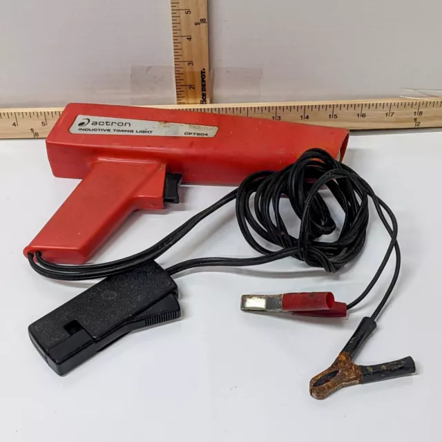 VINTAGE ~ Actron Inductive Timing/Strobe Light CP7504 - Made In USA