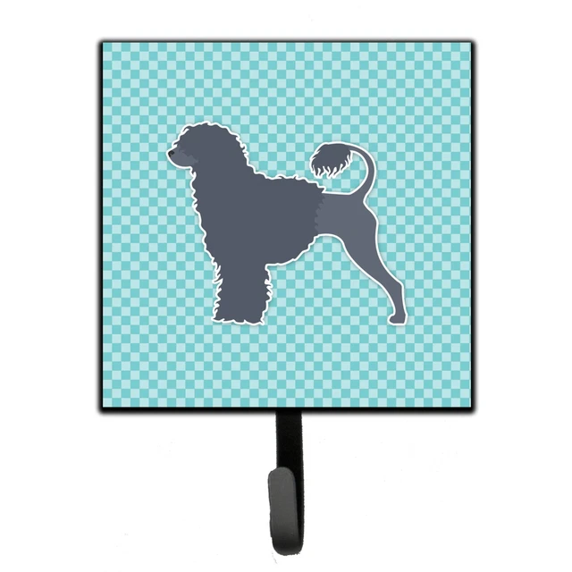 "Caroline's Treasures Portuguese Water Dog Checkerboard Blue Leash or Key Hol...